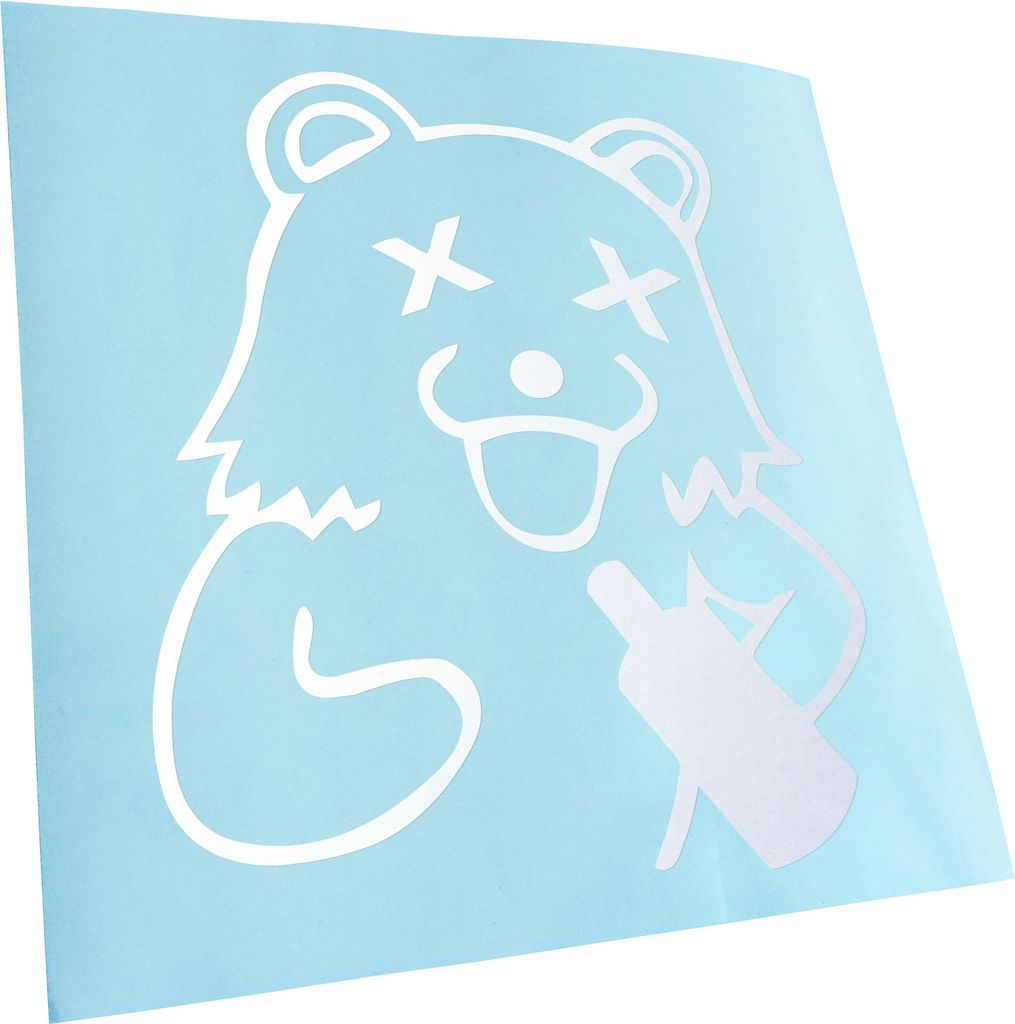 Kiwistar - Autoaufkleber - Gold - 60 x 65 cm - Pedobär Trinker - Heckscheibenaufkleber - Aufkleber für Auto Kfz Fahrrad, LKW, Truck Mofa