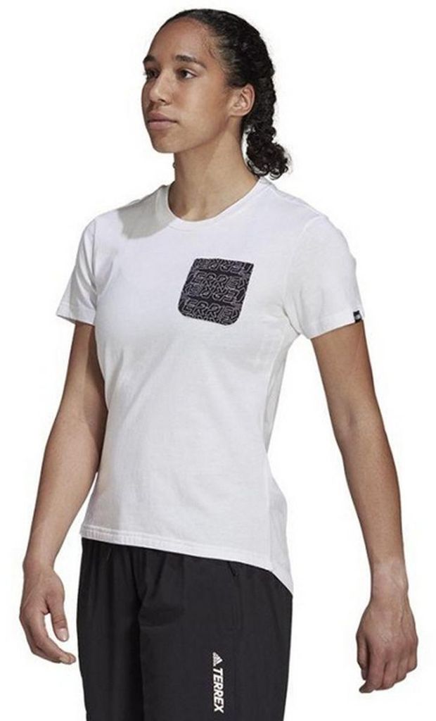 Adidas - "Terrex" T-Shirt Tasche für Damen PP4668 (XS) (Weiß)