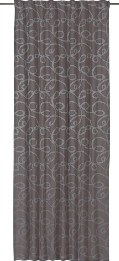 Fertiggardine Swirl mit verdeckten Schlaufen Jacquardgewebe Produktbild 