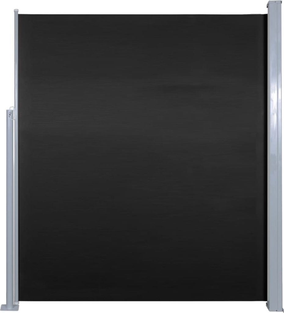 vidaXL Marquise latérale extensible 160 x 500 cm Noir Image du produit 