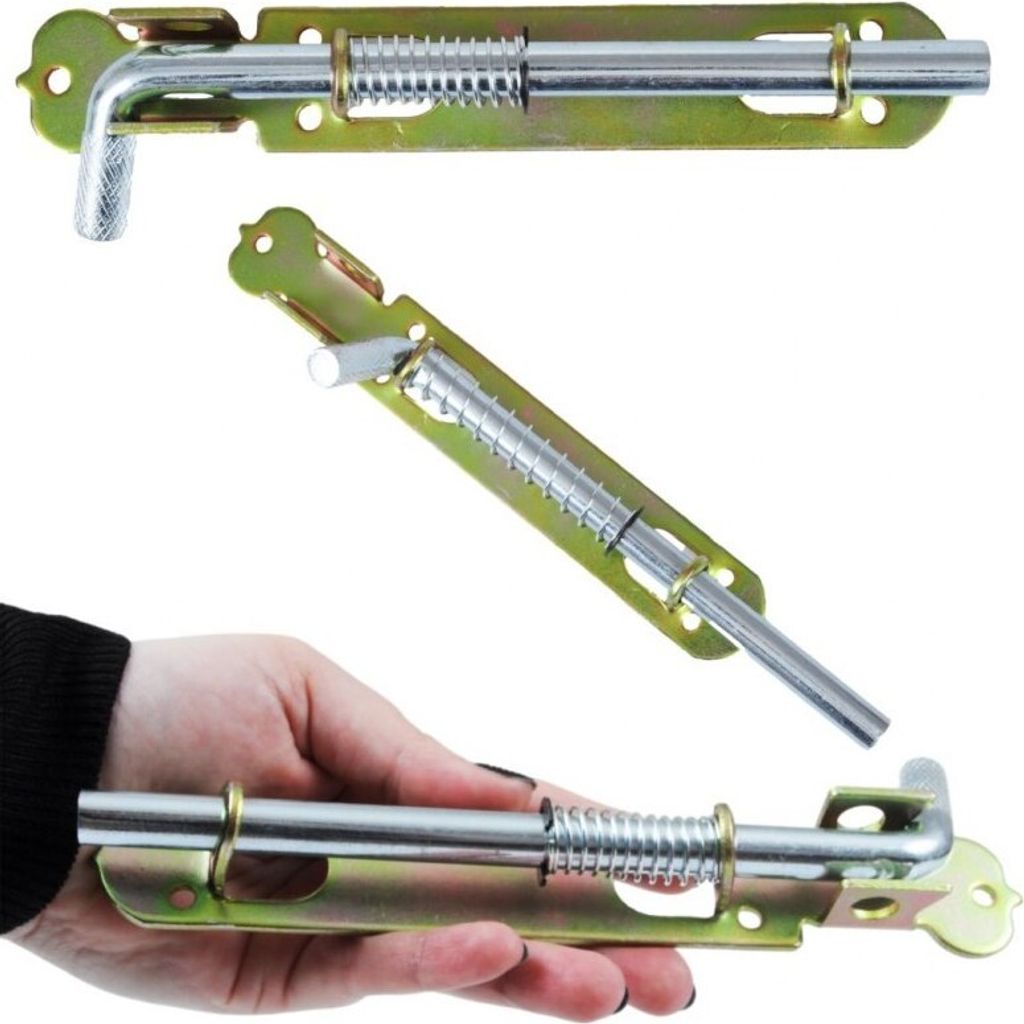 Zámok s pružinovým západkou (19 cm) na bránku, bránu alebo Obrázok produktu 