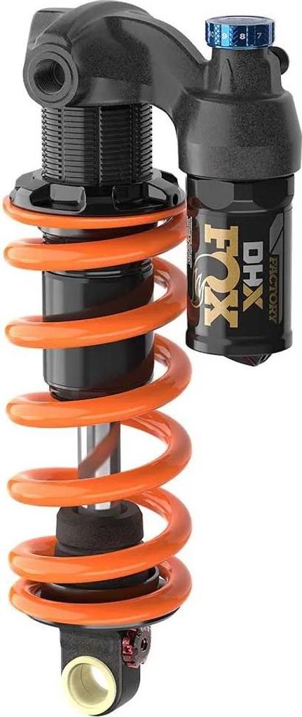 FOX DHX Factory Stahlfederdämpfer, 2POS, 185x55mm, Trunnion - Hinterbaudämpfer Mountainbike 185 × 55 mm