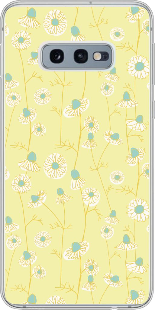 MuchoWow Handyhülle Schutzhülle Hülle für Telefoonhoesje Samsung Galaxy S10e Mädchen - Kamille - Blumen - Muster - Mädchen - Kind - Kinder ...