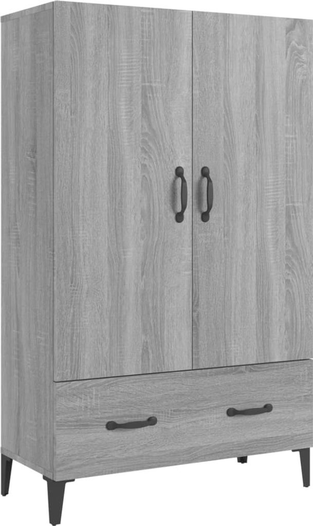 Highboard Grau Sonoma 70x31x115 cm Holzwerkstoff
