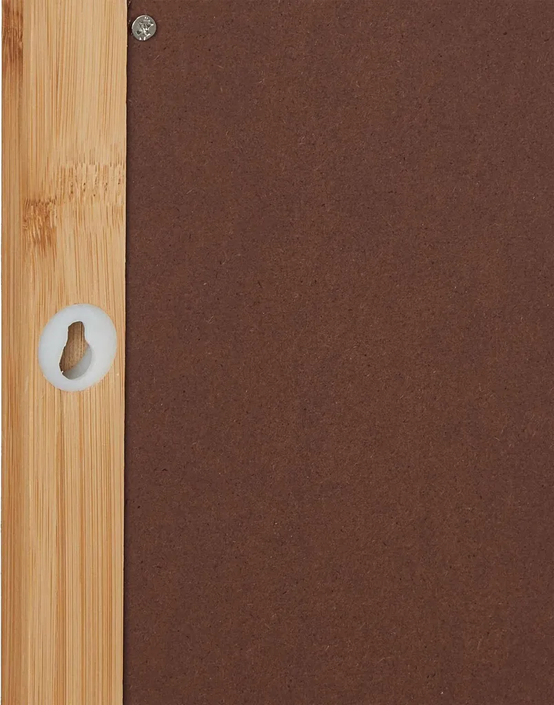 Miroir mural en bambou étagère - Solution rangement pour petites entrées - 6