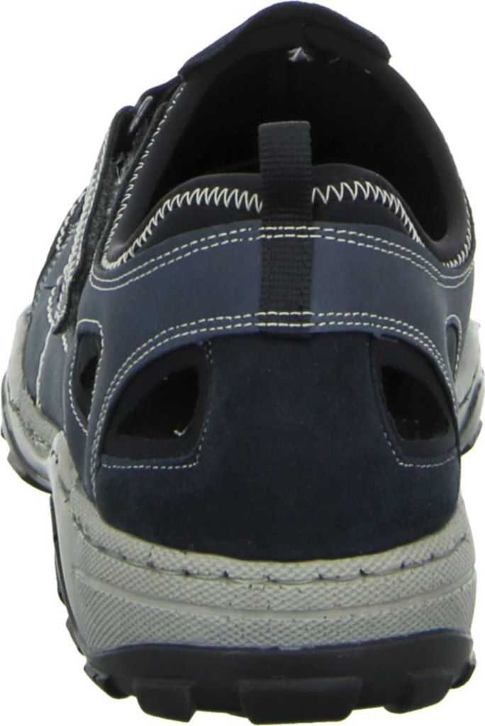 Rieker Herren Klett Halbschuh durchbrochen dunkelblau 44 Produktbild 45