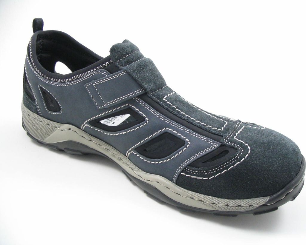 Rieker Herren Klett Halbschuh durchbrochen dunkelblau 44 Produktbild 103