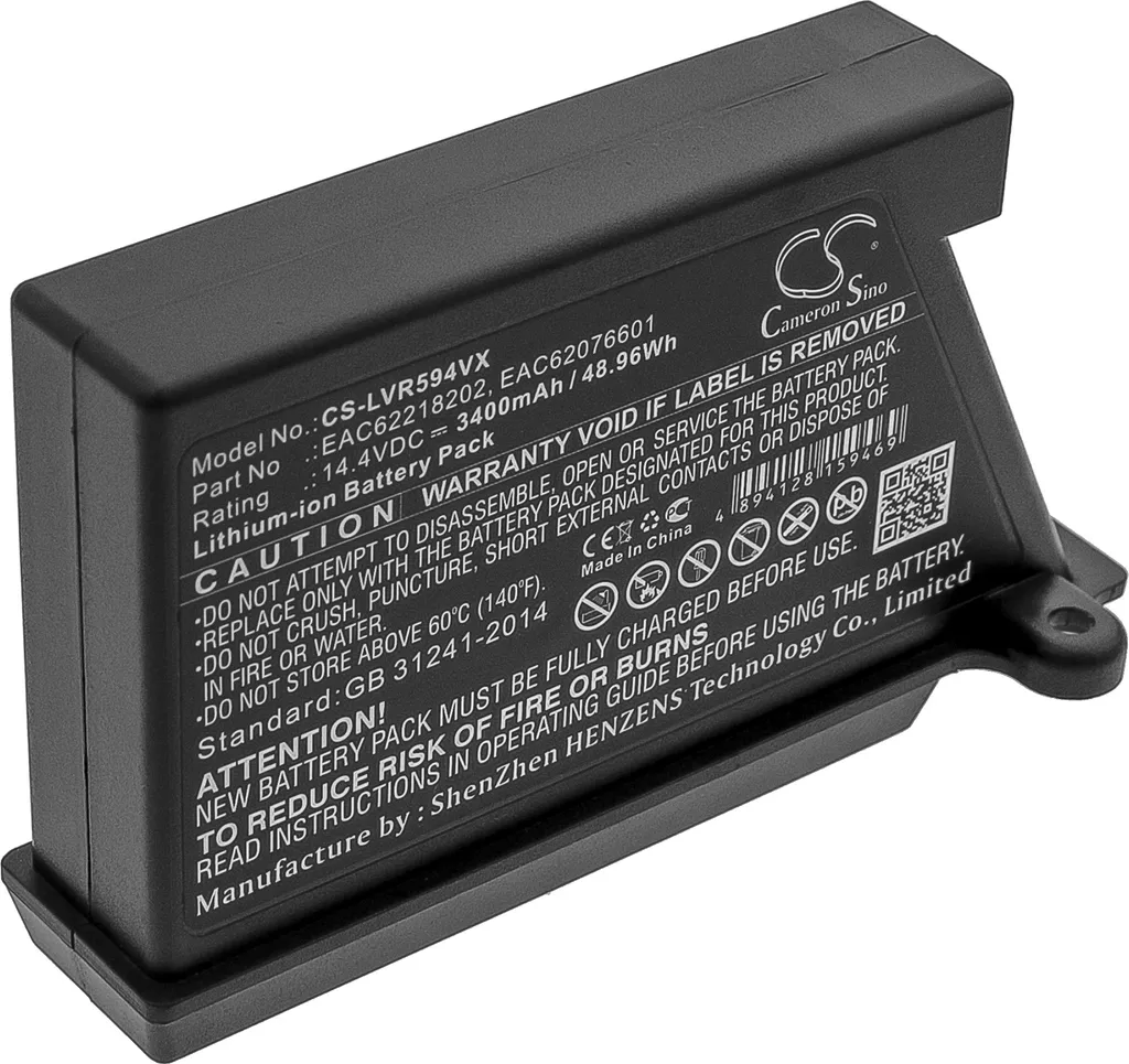 Batterie TECHTEK pour LG HOM-BOT 2.0 3.0 SQUARE et VR65710LVMP Robat