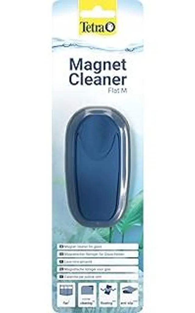 Pulitore Magnetico Tetra Flat M | Per Vetri Acquario 6mm Senza Graffi