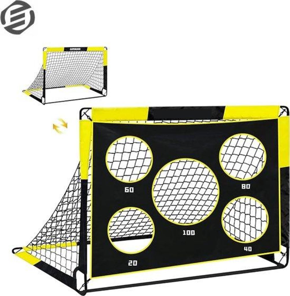 Fußballtrainingsziel Netz schwarz