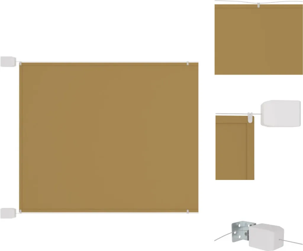 vidaXL Tenda Verticale Beige 60x1000 cm Oxford | Privacy e Sole - 1