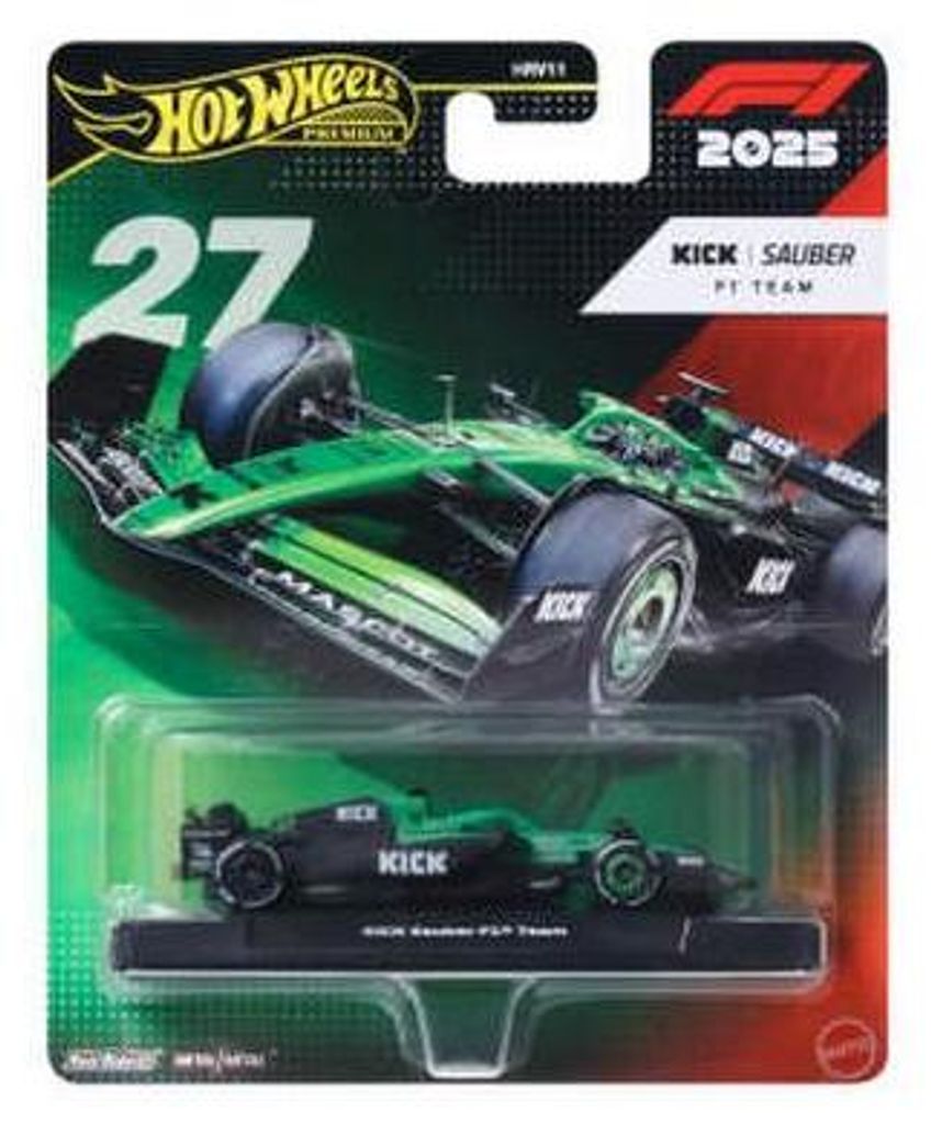 Mattel Hot Wheels Premium F1 - Pilote de l'écurie Sauber n° Image du produit 