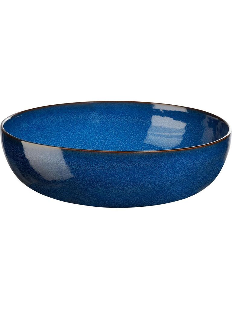 ASA Selection saisons Salatschale Midnight Blue, Salat Schale, Servierschale, Schüssel, Steinzeug, Blau, Ø 29.5 cm, 27273119