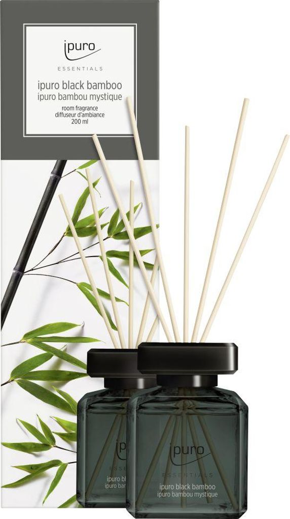 ipuro ESSENTIALS black bamboo, Duftflasche, Produktbild 