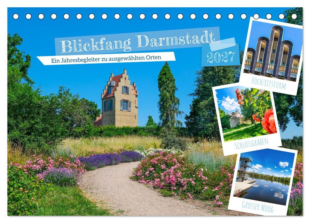 Blickfang Darmstadt! (Tischkalender 2027 DIN A5 quer), CALVENDO Monatskalender