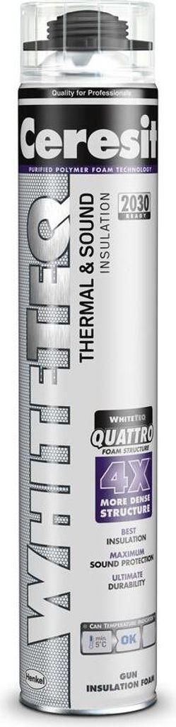 PěnaPoliuretanopistolová 750ml Ceresit WhiteTeq T&S nízko Immagine del prodotto 