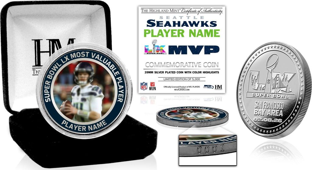 Kenneth Walker III Seattle Seahawks Super Bowl XL MVP Coin