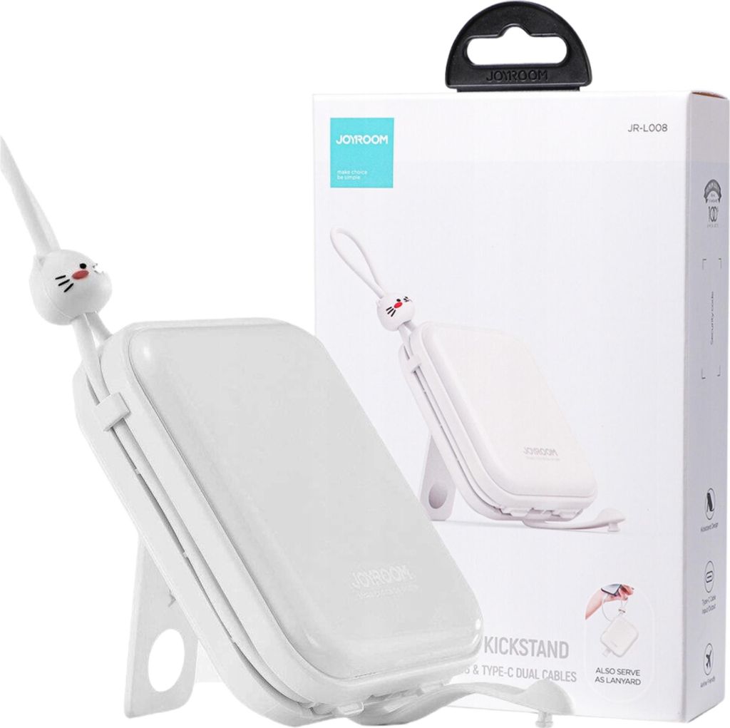Joyroom Powerbank Jr-L008 Cutie 10000Mah, 22,5W (bianco) Immagine del prodotto 