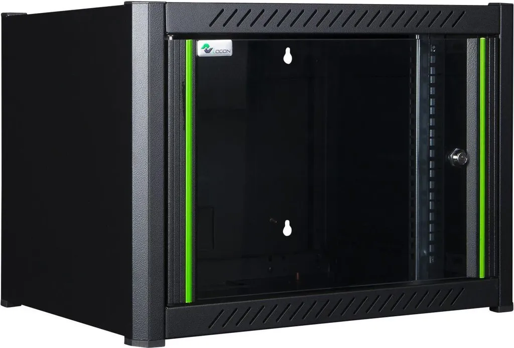 Solution Rangement Réseau : Coffret Mural 6U Lanview 600mm Noir Robuste