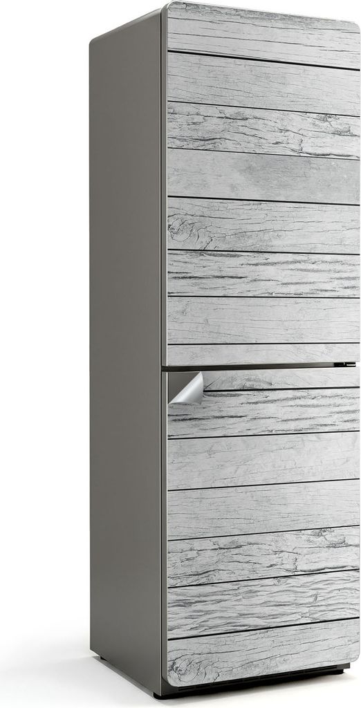 Holzstruktur mit Maserung – Kühlschrank Aufkleber – Klebefolie Kühlschrank – Kühlschrank Nachbildung – Kühlschrankfolie selbstklebend ...