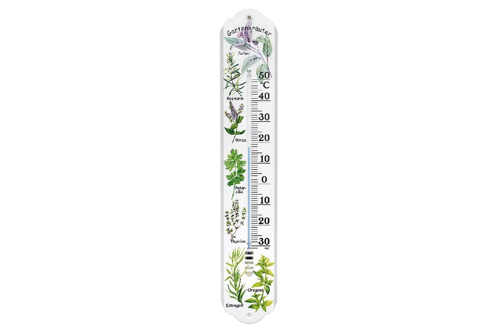 TFA Innen/Außenthermometer Kräutermotiv Produktbild 