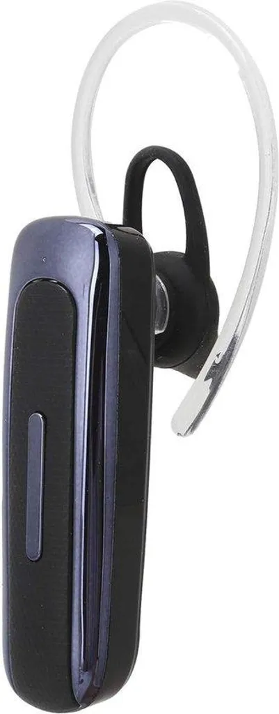 Écouteurs sans fil mono HD Bluetooth noir et bleu avec réduction de bruit