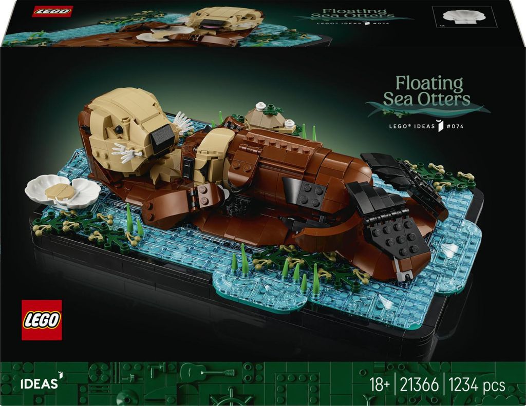 LEGO Ideas Loutres de mer flottantes 21366 - Jeu de Image du produit 