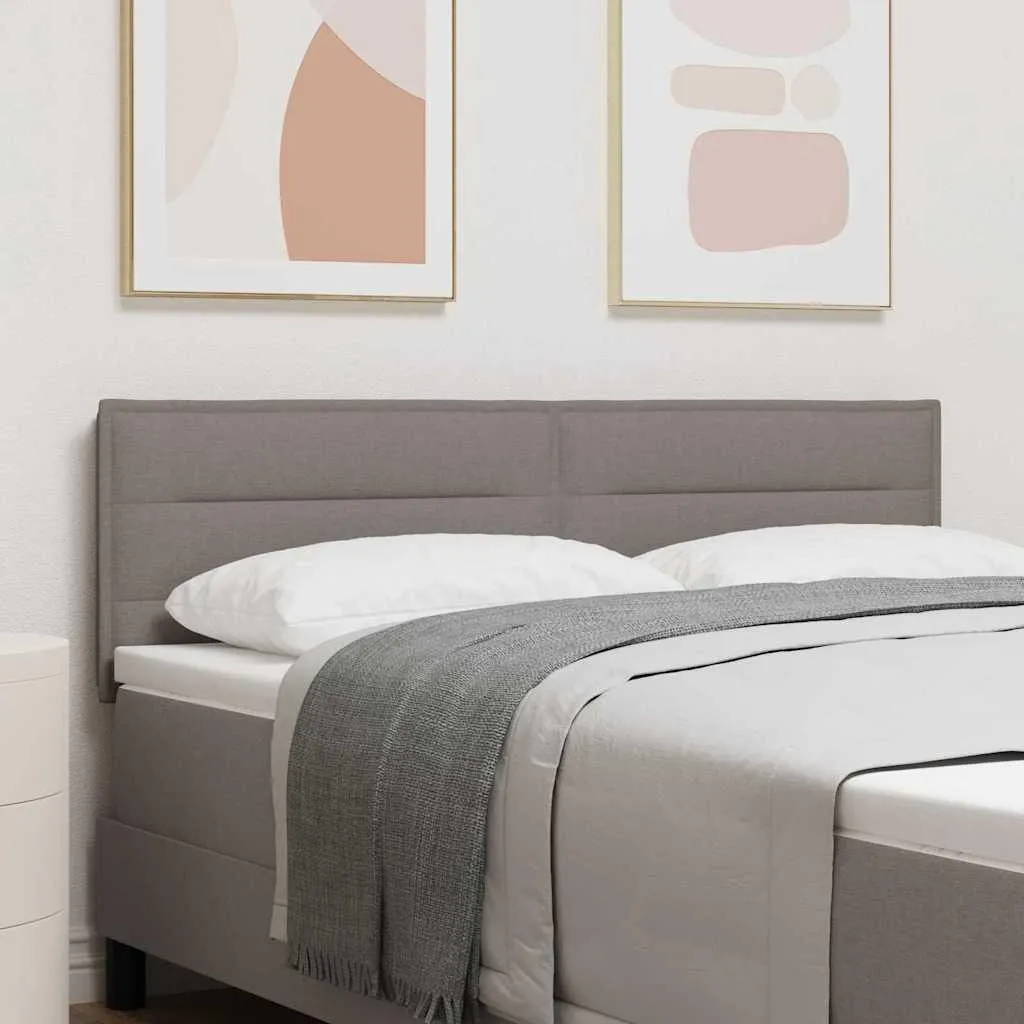 Testiera Letto LED Taupe 144 cm | Arredo Camera Moderno in Tessuto