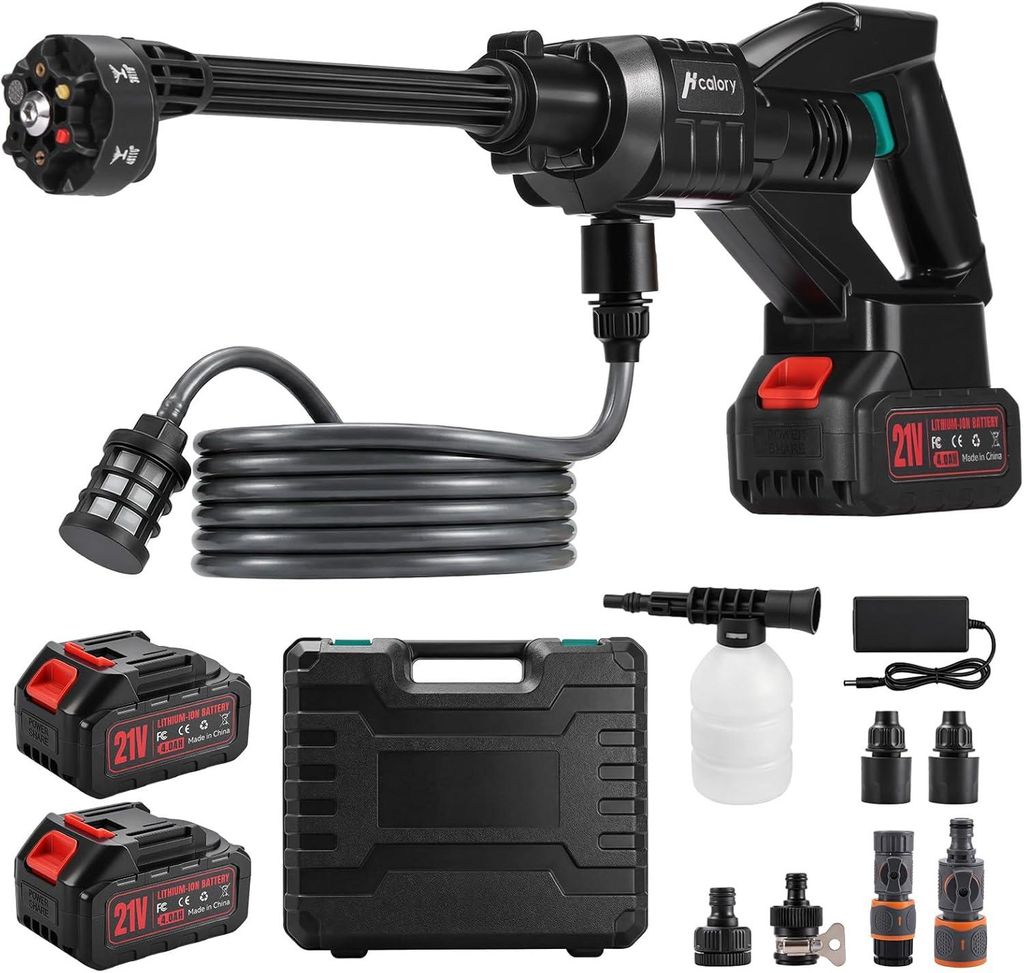 Bezdrátový tlakový čistič Hcalory, motor 160 W, max. 70 Obrázek produktu 