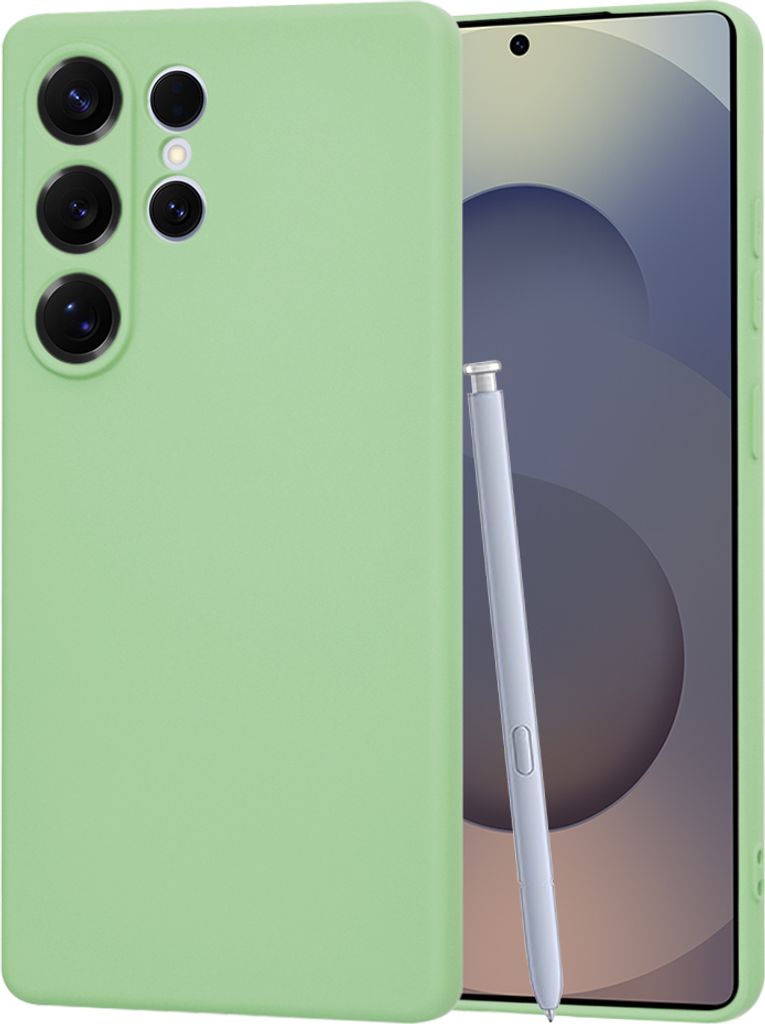 Techsuit Soft Flex Silikon Back Cover Hülle für Samsung Galaxy S25 Ultra - Mintgrün