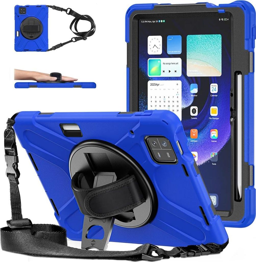 Xiaomi Mi Pad 6/6 Pro Armor Strap Hülle - Marineblau