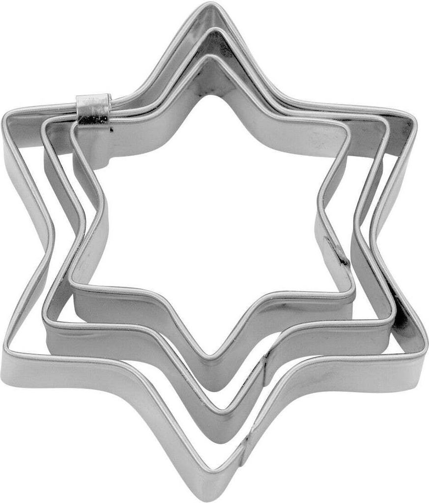 Städter Terrassen-Ausstecher Stern ø 3 / 4 / 5 cm Edelstahl Immagine del prodotto 