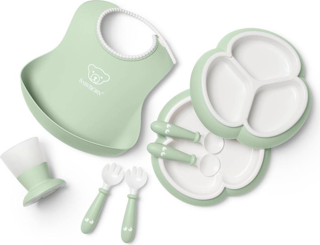 BABYBJÖRN Geschirrset 8 Teilig Pastellgrün