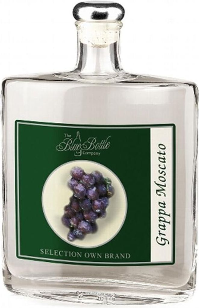 The Blue Bottle Company Grappa Moscato, 40% Vol. 0,5 l