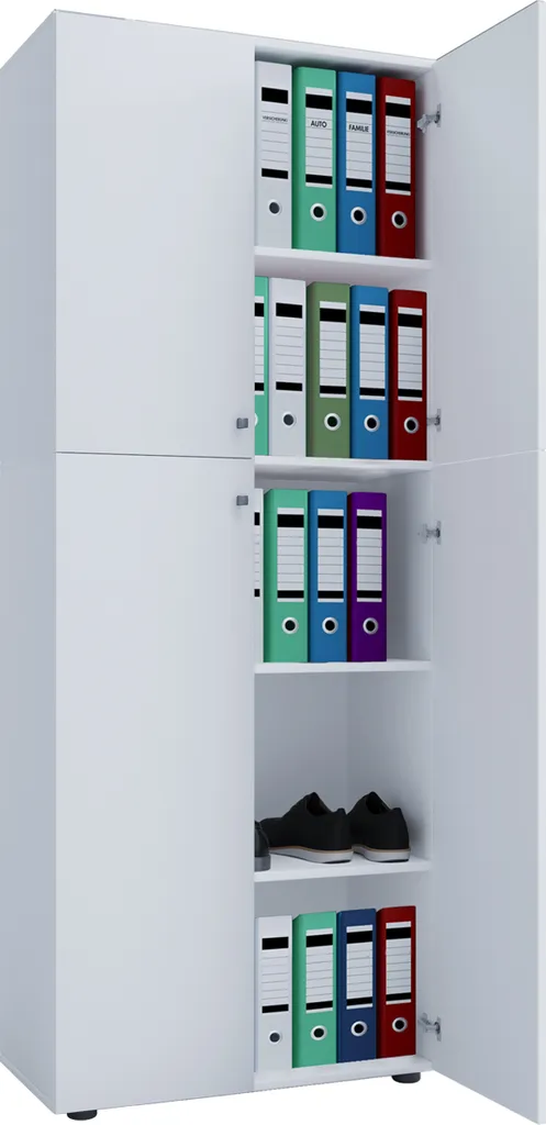 Grande armoire de rangement 5 compartiments Lona pour bureau et salon