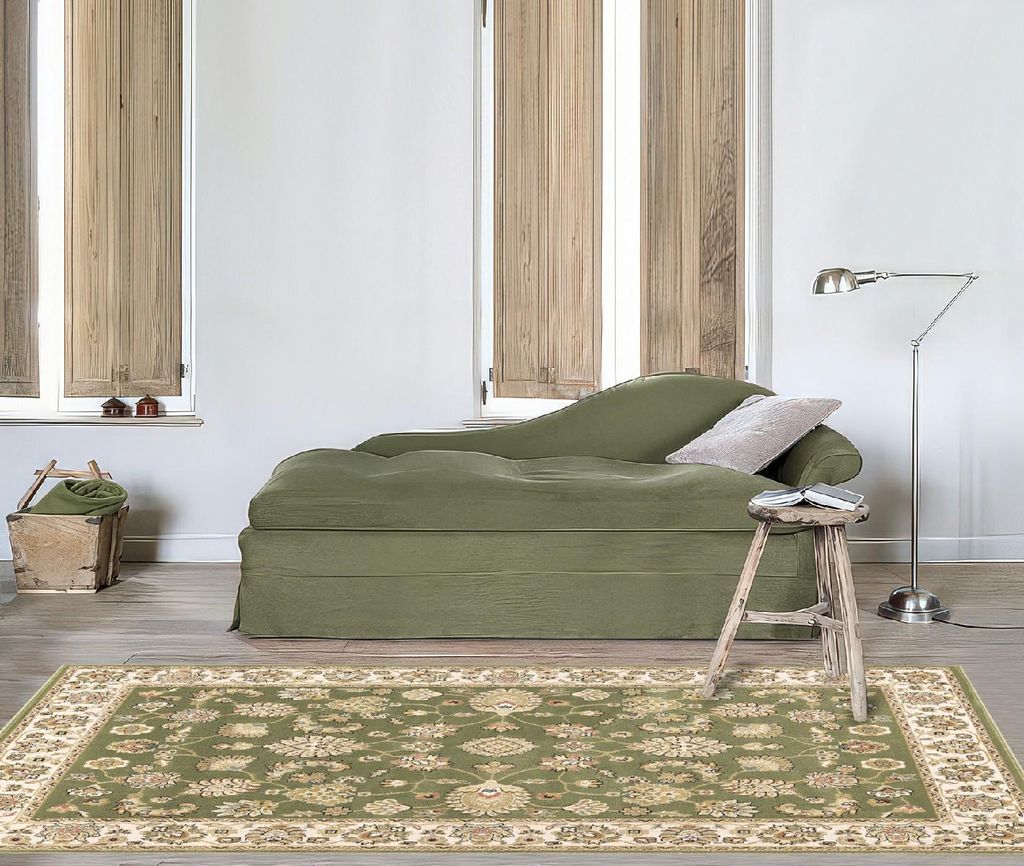 Tappeto BABIL 160X230 cm GREEN CREAM | GalleriaFarah1970 Immagine del prodotto 