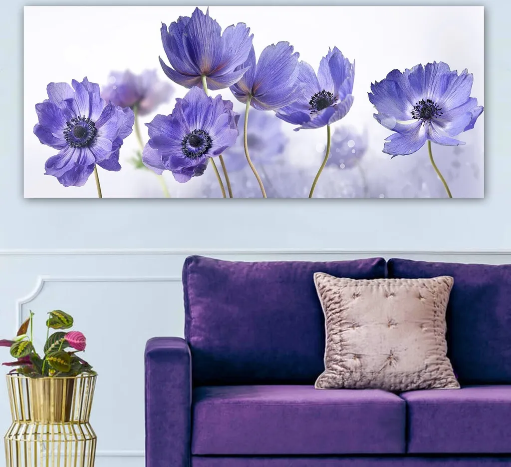 Tableau Décoratif sur Toile 50x120 cm Impression Art Mural Multicolore