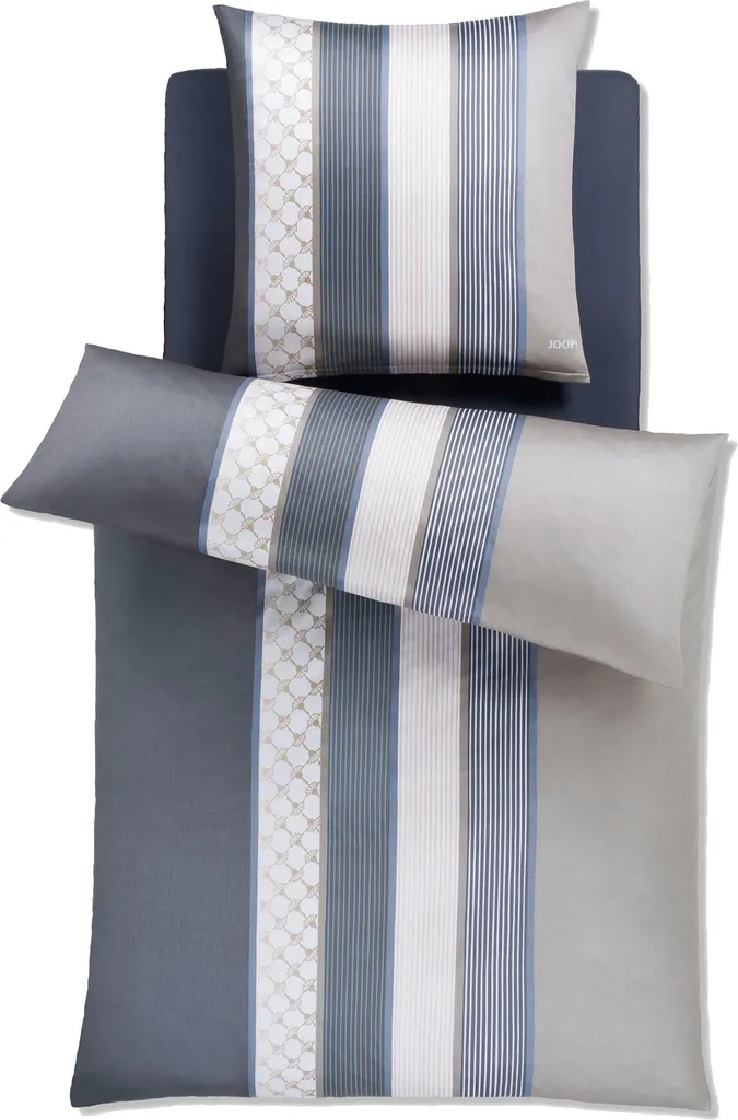 Biancheria da Letto JOOP! Cornflower Stripes Carbone 135/200 80/80