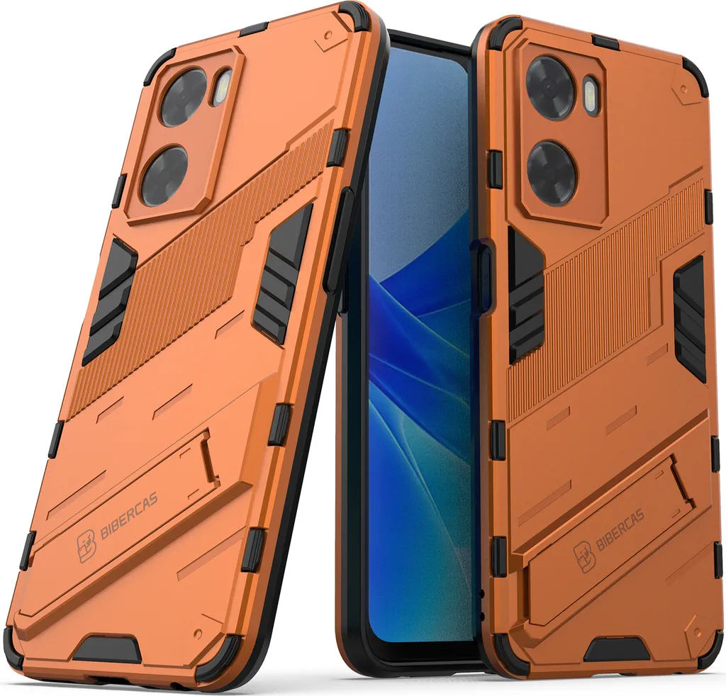 Cover Per Oppo A57 4G / A57s – Custodia Ibrida TPU/PC Con Supporto 360° E Anello, Blu
