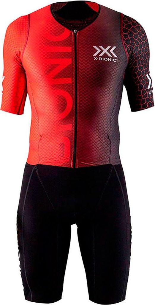 X-bionic Dragonfly Kurzarm-trisuit Rot,Schwarz XL Mann Rot,Schwarz XL