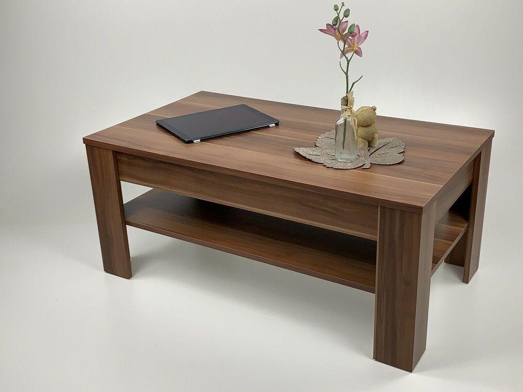 Möbel SD Couchtisch EWA mit Schubkasten Nussbaum Optik Produktbild 3