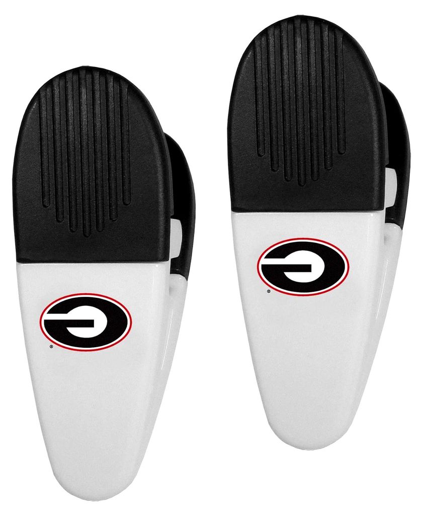 Sportliche Georgia Bulldogs Chip-Clips, 2 Stück, Teamfarben, Einheitsgröße