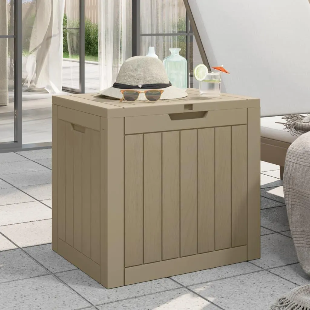 Boîte de rangement de jardin en Polypropylène Gris - Format Compact - 2