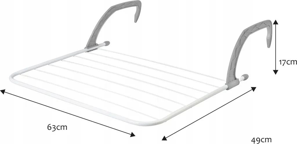 Séchoir à linge suspendu pour radiateur et balcon - Modèle pliable 5m