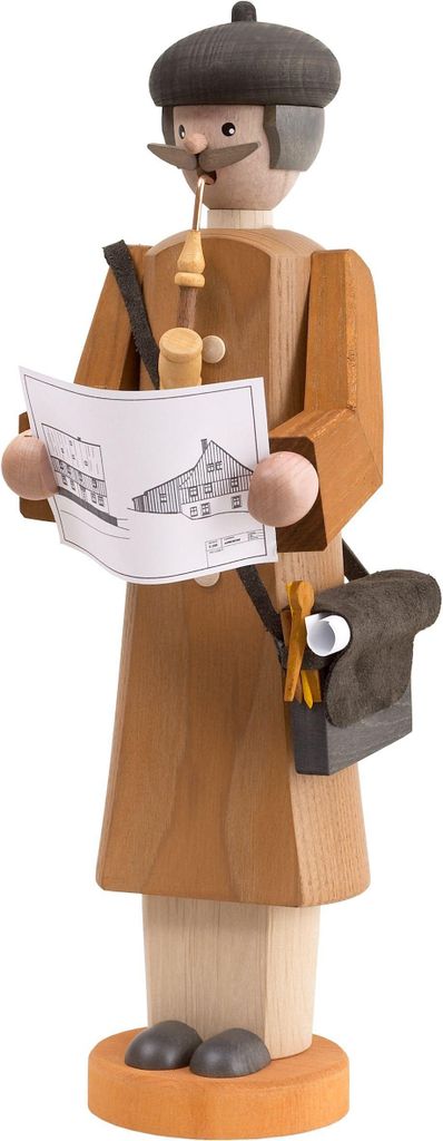 Architekt (31cm) Räuchermann von Seiffener Volkskunst