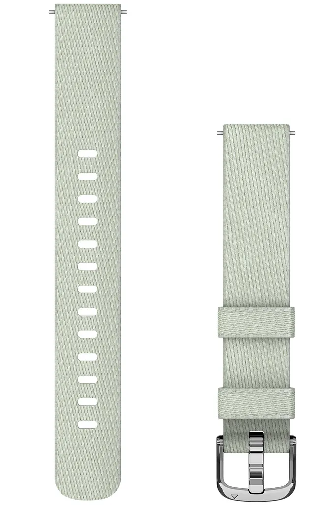 Cinturino Garmin Lily 2 Nylon Grigio Salvia 14mm | Ricambio Originale 010-13302-11