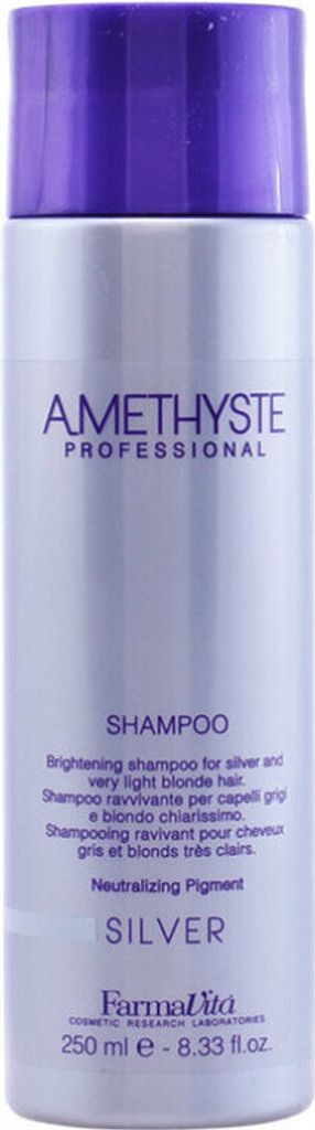 Amethyste Professional Silver Shampoo neutralisierte Shampoo für platinblondes und graues Haar 250 ml
