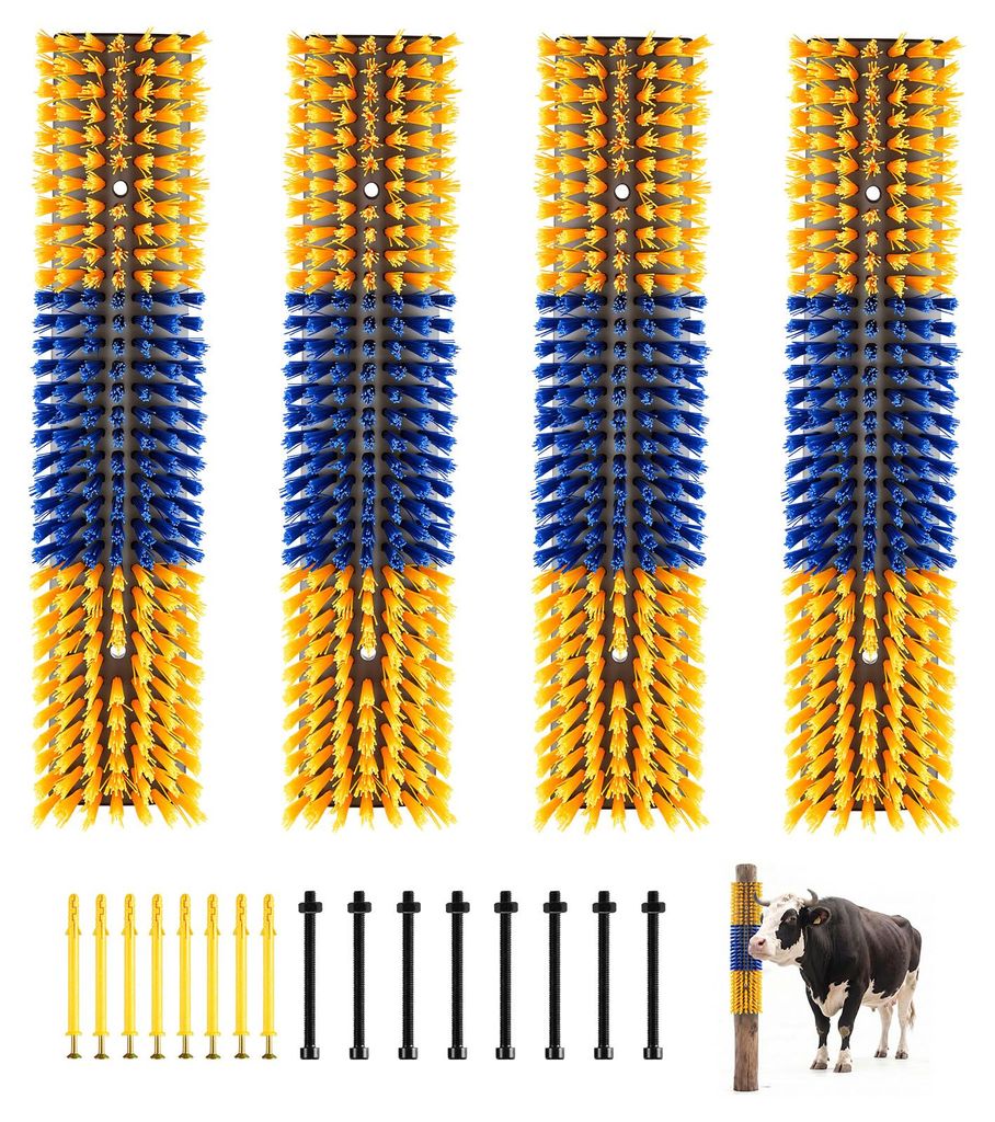 VEVOR, spazzola per animali da allevamento, 43x10 cm, set Immagine del prodotto 