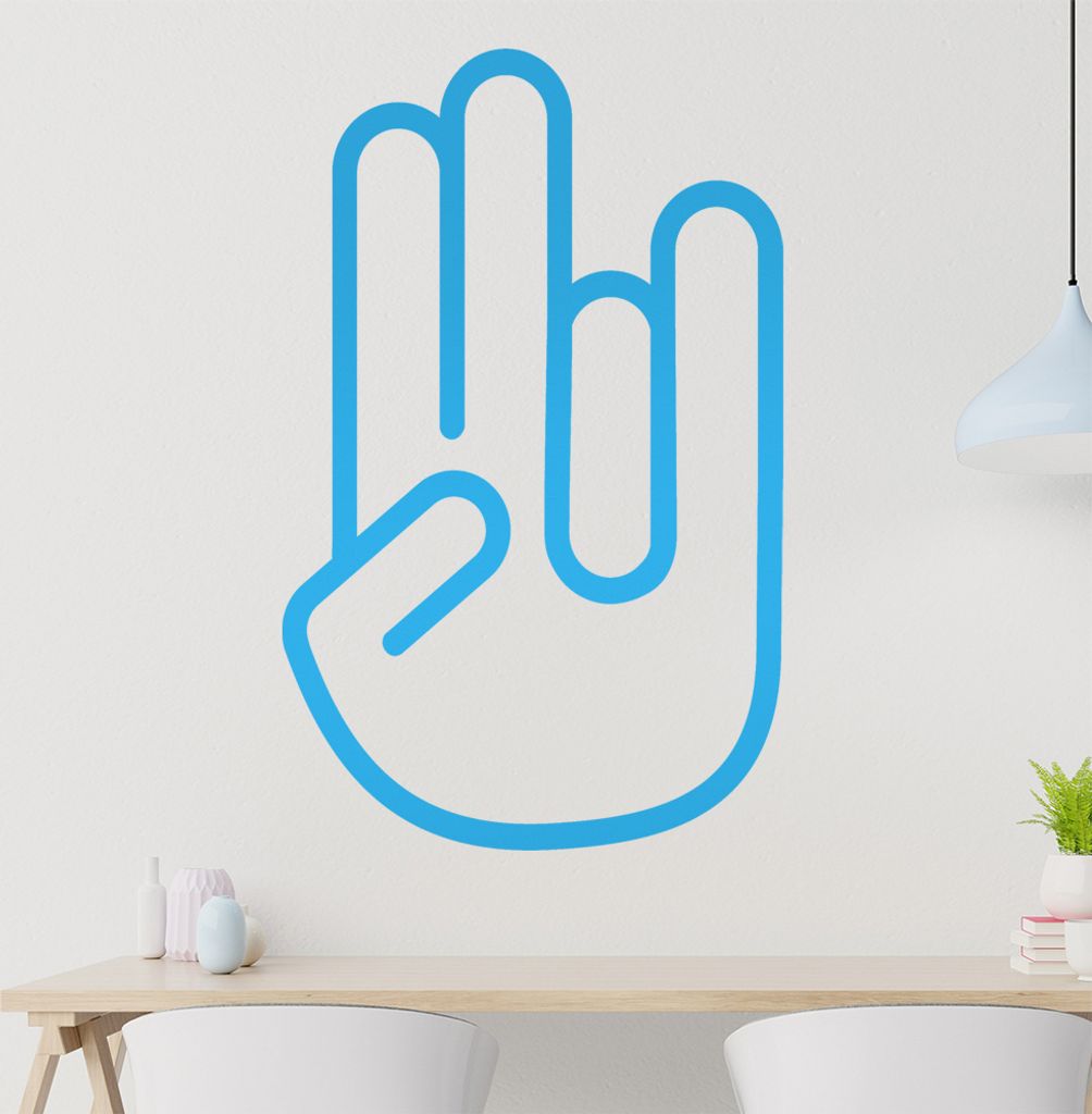 shockerhand Wandtattoo in 6 Größen - Wandaufkleber Wall Sticker - Dekoration, Küche, Wohnzimmer, Schlafzimmer, Badezimmer