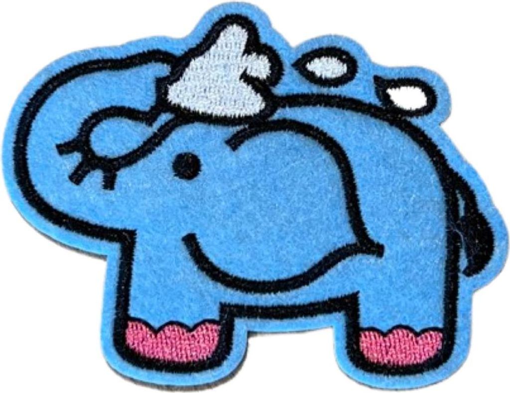 Elefant-Elefant-Emblem-Aufnäher zum Aufbügeln